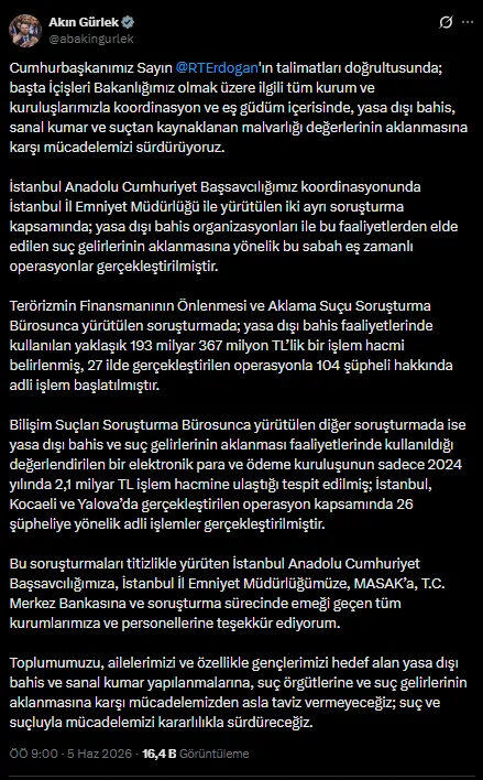 bahis-gelirlerini-aklayan-istanbul-merkezli-suc-agina-darbe-27-ilde-baskin-havuz-hesap-sistemiyle-milyarlar-do-1780642194302.png Bahis gelirlerini aklayan İstanbul merkezli suç ağına darbe! 27 ilde baskın: 'Havuz Hesap' sistemiyle milyarlar döndürmüşler-5