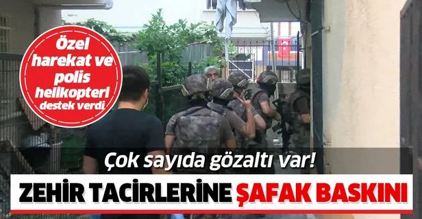 İstanbul’da uyuşturucu satıcılarına dev operasyon! Çok sayıda gözaltı var!