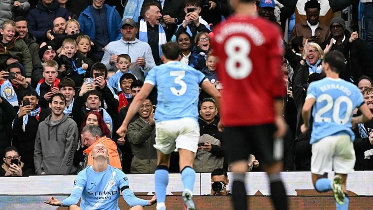 Manchester derbisinde zafer City'nin