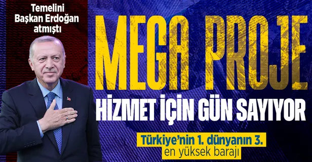 Türkiye'nin mega projesinde son aşama: Türkiye'nin 1., dünyanın 3. en yüksek barajı