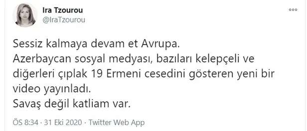 Firari Sevan Nişanyan’ın eşi Ira Tzourou Azerbaycan'ı hedef aldı-2