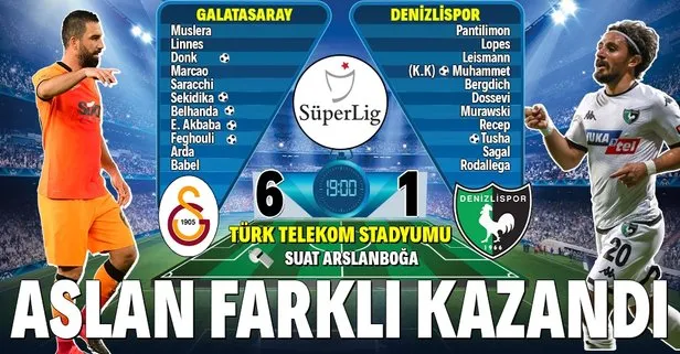 Aslan farklı kazandı