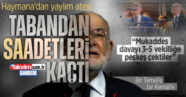 Tabandan 'Saadet'leri kaçtı! Karamollaoğlu'na rest çekip Kılıçdaroğlu'na karşı çıktılar: "Mukaddes davaya ihanet, asla destek vermeyiz"
