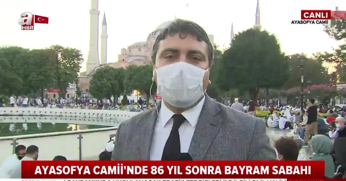86 yıl sonra bayram namazı! Ayasofya Camii'ne akın ettiler