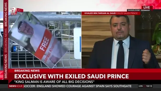 Sürgündeki Prens Halid bin Ferhan El Suud A News'e konuştu