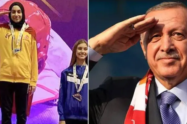 Milli sporcu Meryem İyin, Başkan Erdoğan'a selam çaktı