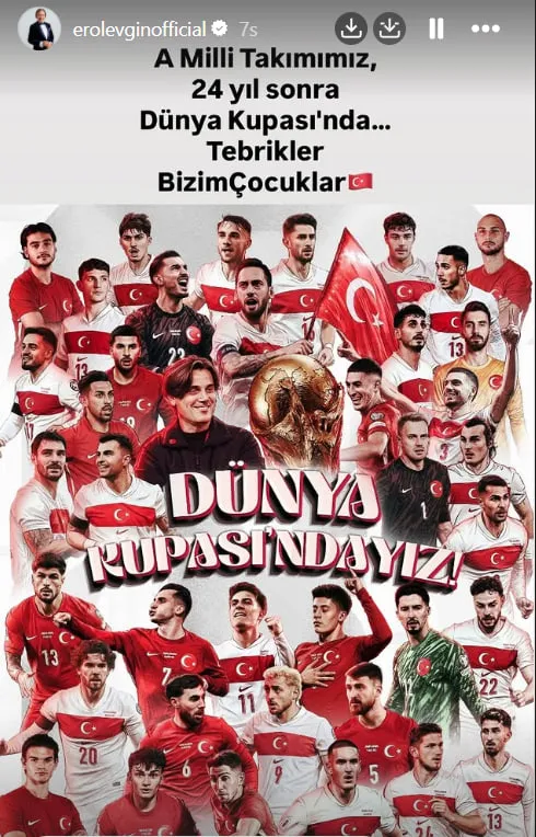 24 yıl sonra Türkiye Dünya Kupası'nda: Ünlü isimler bu gururu paylaştı I "Biz hep destan yazdık"-10