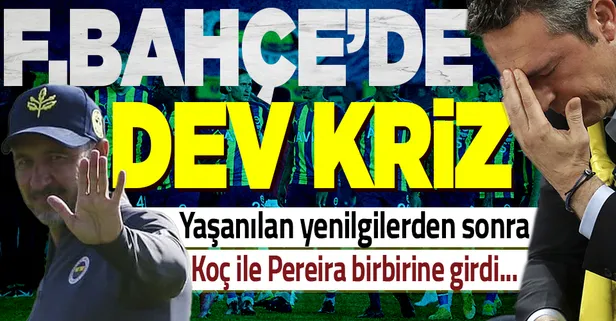 Fenerbahçe'de yüksek gerilim! Başkan Ali Koç ile Vitor Pereira arasında söz düellosu yaşandı