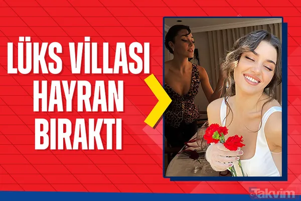 Hande Erçel’in evine bakın! Lüks villasının her detayını zevkle döşemiş! - 1