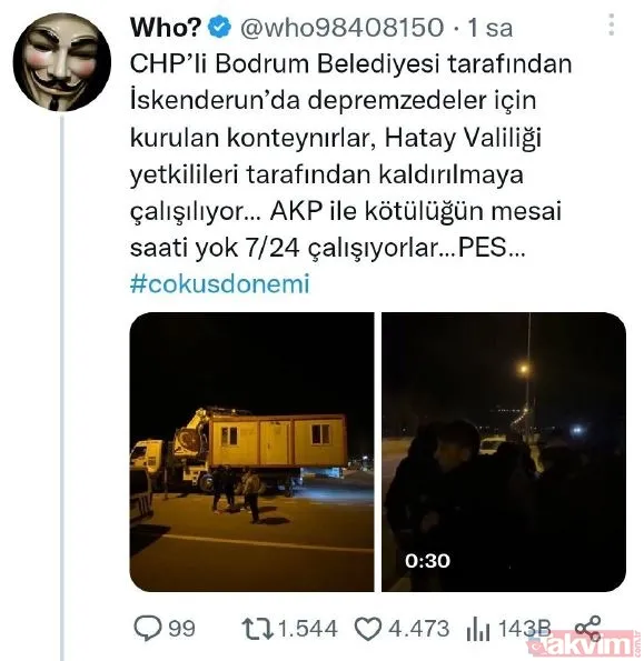 Deprem sonrası siyasi yağmacıları deşifre! 23 Derece'nin Kızılay çadırı ve AK Parti Meclis Üyesi Yunus Kaya yalanı! İşte yalanlar ve gerçekler - 18