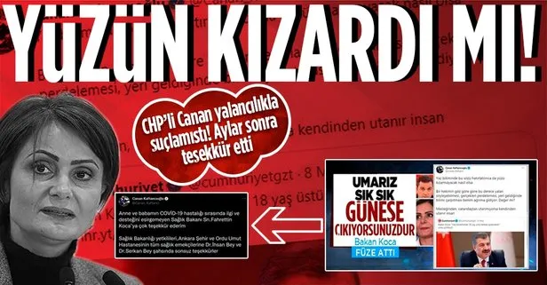 CHP’li Canan Kaftancıoğlu yalancılıkla suçladığı Bakan Koca’ya teşekkür etti: Yüzü kızarmayacak nasıl olsa