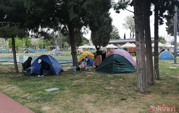 İstanbullu deprem sonrası geceyi dışarıda geçirdi: Parklar bahçeler camiler... - 19