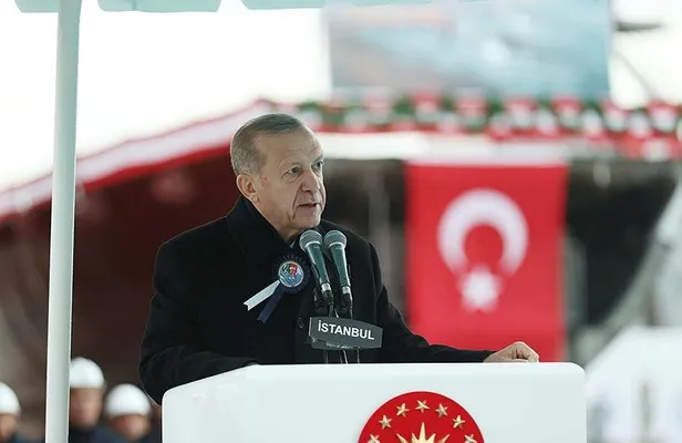 Başkan Erdoğan'dan Pakistan MİLGEM Projesi kapsamında inşa edilen geminin denize iniş töreninde önemli açıklamalar-3
