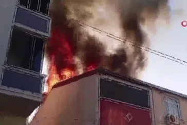 Arnavutköy'de korkutan yangın!