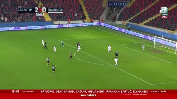 Gaziantep FK 3-0 İstanbulspor | Gol: K. Kodro
