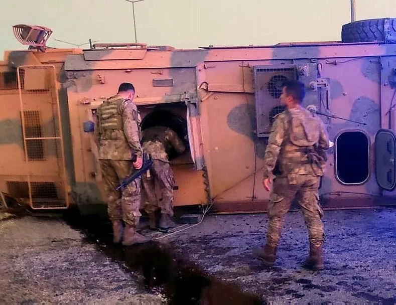 Askeri araç kazası!