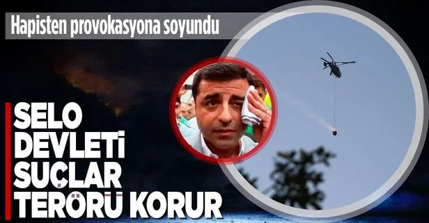 HDP’li Selahattin Demirtaş’tan ‘yangın’ provokasyonu! Devleti hedef aldı…