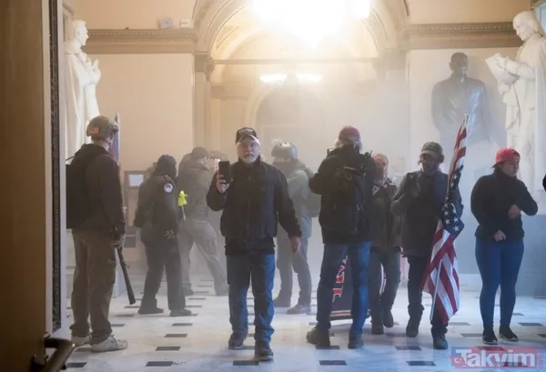 ABD'de 6 Ocak baskını! Protestocular Kongre binasına nasıl girdi? Son dakika görüntüleri şoke ediyor - 10