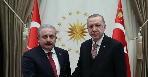 Son dakika: Başkan Erdoğan, TBMM Başkanı Şentop’u kabul etti