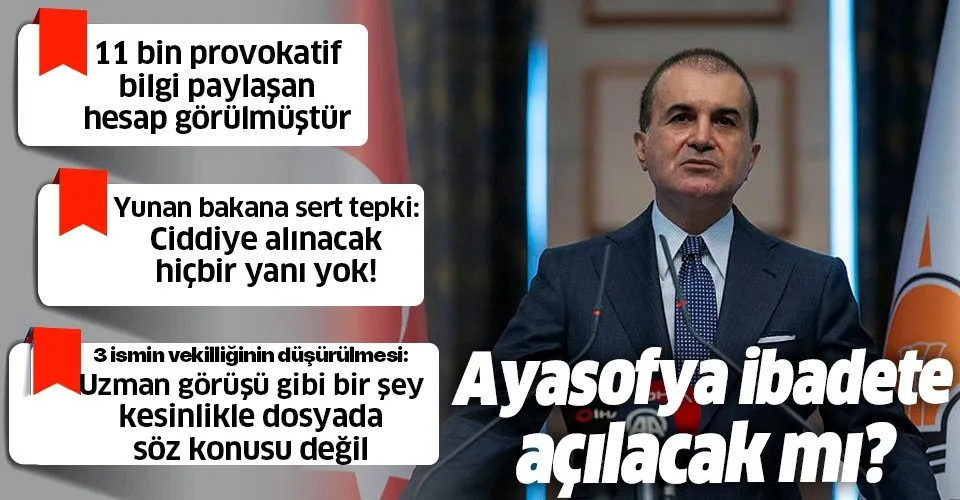 Son dakika: AK Parti Sözcüsü Ömer Çelik'ten MKYK toplantısının ardından flaş açıklamalar