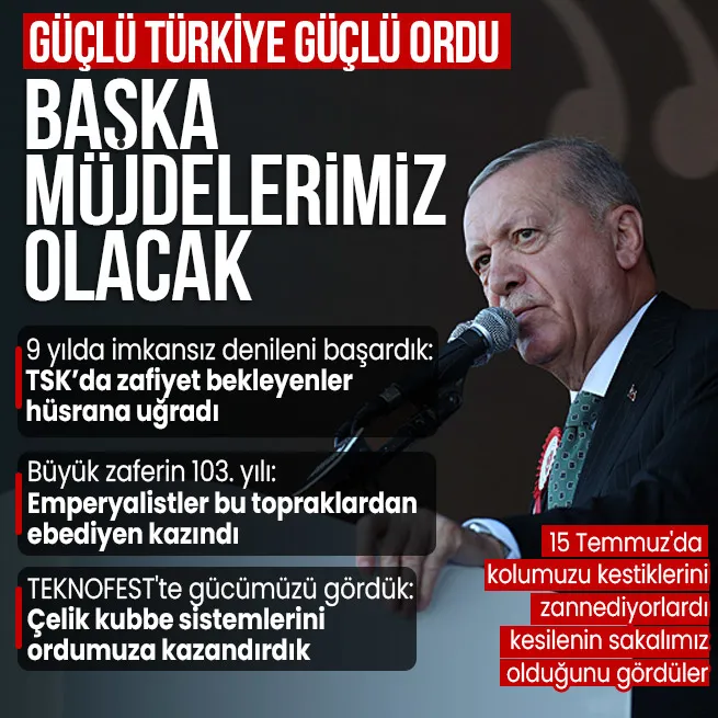 Başkan Erdoğan Başka müjdelerimiz olacak diyerek duyurdu! TEKNOFEST Mavi Vatanda deniz gücümüzü gördük