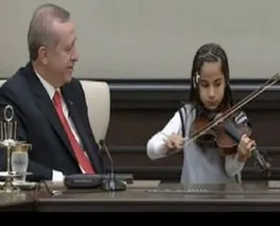 Cumhurbaşkanı Erdoğan çocukları ağırladı