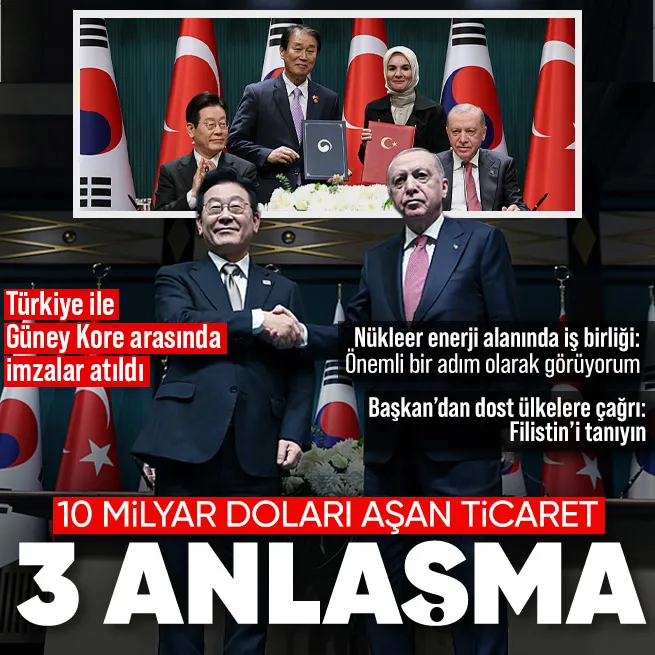 Türkiye ve Güney Kore arasında nükleer anlaşma: İmzalar atıldı | Başkan Erdoğan: Önemli bir adım olarak görüyorum