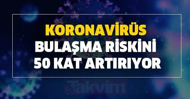 Buna çok dikkat edin! Koronavirüs bulaşma riskini 50 kat artırıyor! Bilim adamları ilk kez açıkladı!