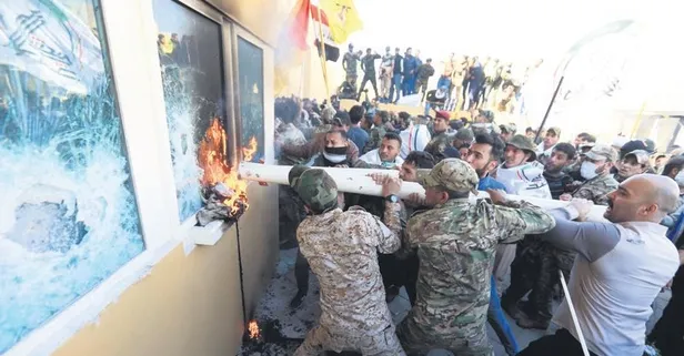 İran’ın desteklediği güçler, ABD’nin Bağdat Büyükelçiliği’ne saldırdı