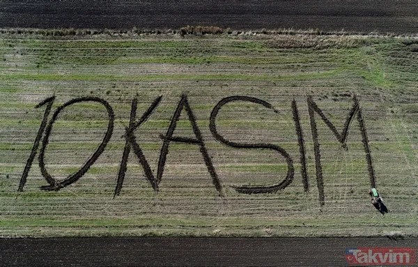 Helal sana Kerim amca! 83 yaşında traktörle tarlasına 10 Kasım yazdı - 1