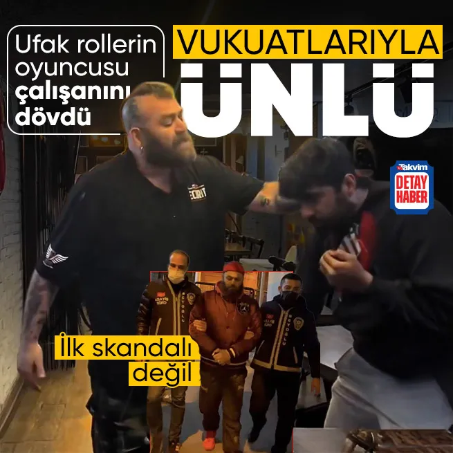 İlk vukuatı değil! Oyuncu Bahadır Ünlü çalışanını böyle dövdü