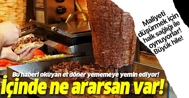 Gıdada büyük oyun! Et döner yerine bakın neler yiyorsunuz!