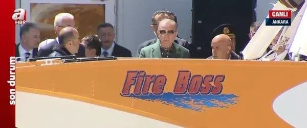 Başkan Erdoğan, yangın söndürme uçağı teslim törenine katıldı! 'NEFES'e imzasını attı-4