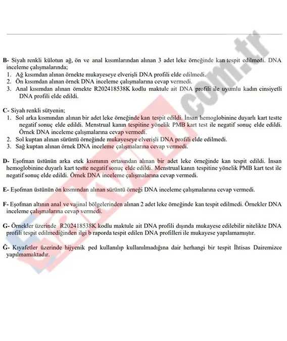 Adalet Bakanlığı Rojin Kabaiş iddiasını yalanladı: Kıyafetlerde DNA incelemesi yapıldı-7