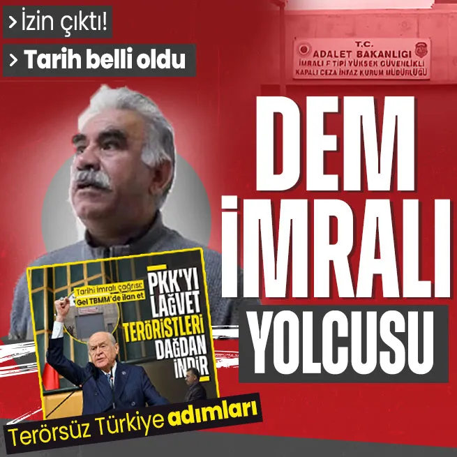 Terörsüz Türkiye adımları | DEM Parti-Öcalan görüşmesine izin çıktı! Pervin Buldan ve Sırrı Süreyya Önder İmralı’ya gidiyor