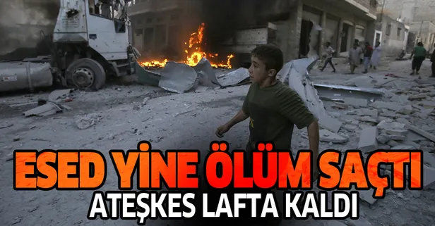 Son dakika haberi: Esed rejimi, Rusya'nın iddia ettiği ateşkese rağmen İdlib'e saldırıyor