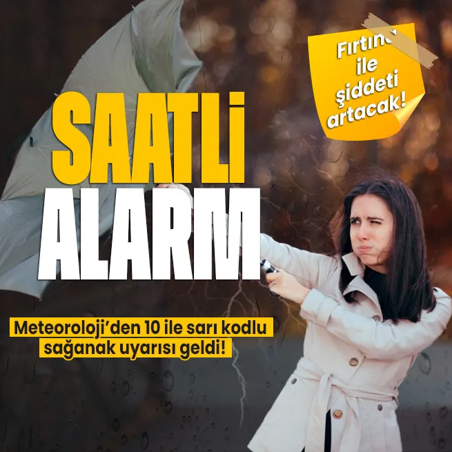 Meteorolojiden 10 ile kuvvetli yağış alarmı: İstanbul için saat verildi! İzmir, Antalya, Muğla... | 1 Nisan hava durumu