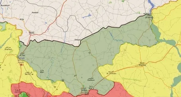 ABD'li askerler Münbiç'te teröristlerle nöbette-1