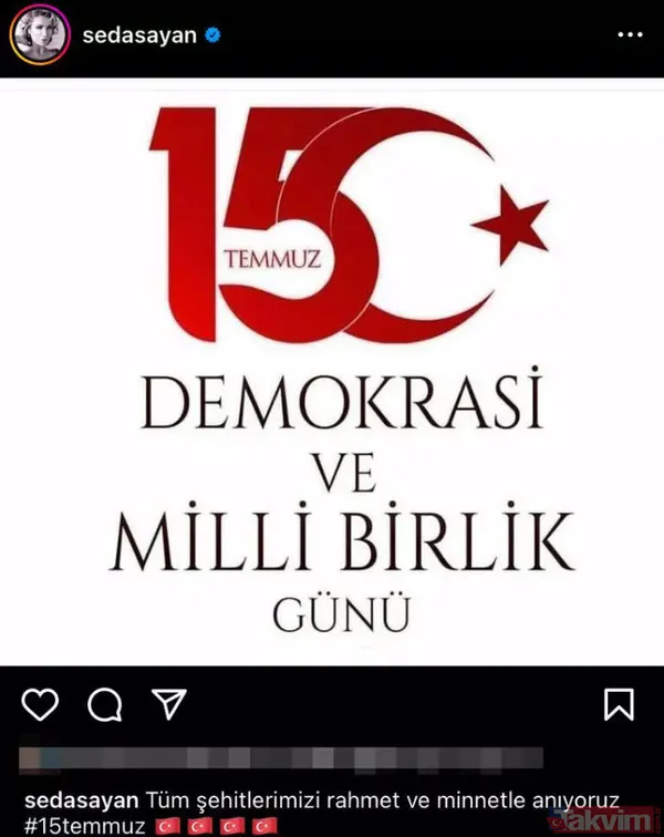 Demet Akalın "Unutmadık, unutmayacağız" Ünlülerden 15 Temmuz Demokrasi ve Milli Birlik Günü paylaşımları - 7