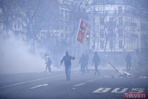 Terör örgütü PKK yanlıları Paris'i savaş alanına çevirdi! Türkiye'deki siyasi ayak HDP iftiraya başladı - 9