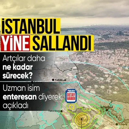 İstanbul’da deprem! | Prof. Dr Şükrü Ersoy Enteresan diyerek açıkladı | SON DEPREMLER LİSTESİ