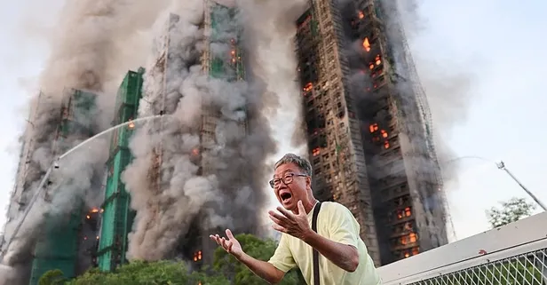 Hong Kong'da büyük yangın! Alevler 8 apartmanlı siteyi sardı: Çok sayıda kişi öldü