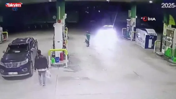 Bursa'da gasbedilen taksinin yeni görüntüleri ortaya çıktı