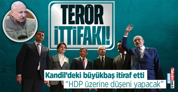 6'lı koalisyon terör örgütü PKK'dan övgü aldı! Terör elebaşı Mustafa Karasu'dan ittifak itirafı...