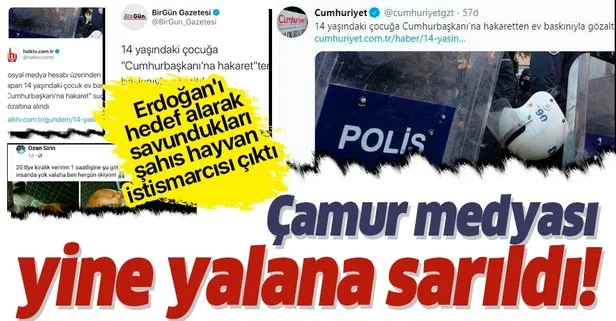 CHP yandaşı çamur medyası yine yalana sarıldı! Erdoğan’ı hedef alarak savundukları şahıs hayvan istismarcısı çıktı