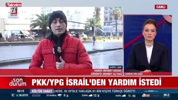 PKK/YPG İsrail’den yardım istedi! Şam sokaklarında son durum