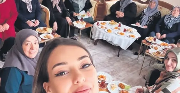 Anneannesinin altın gününe katılan Dilan'dan aile pozu!