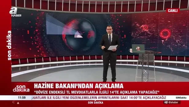 Dövize endeksli Türk Lirası mevduatları ile ilgili yeni düzenleme nasıl olacak? Nureddin Nebati: 'Saat 14.00'te açıklayacağız'
