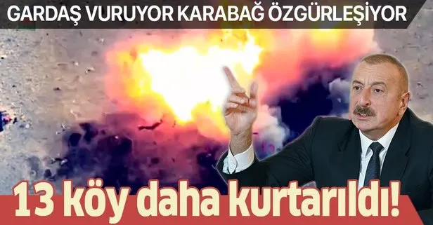 Son dakika: Azerbaycan Cumhurbaşkanı İlham Aliyev: Cebrail bölgesinde 13 köy işgalden kurtarıldı