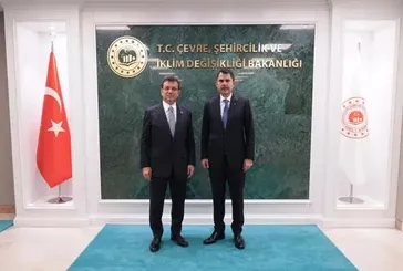 Bakan Kurum, İBB Başkanı İmamoğlu'nu kabul etti